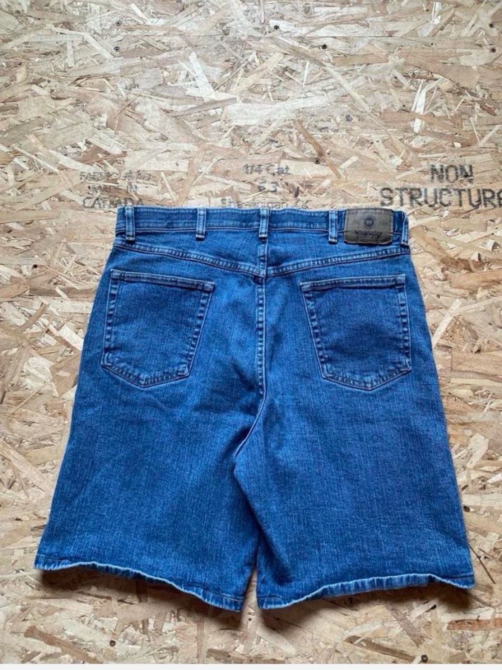 Wrangler Men's Blue Denim Shorts-36